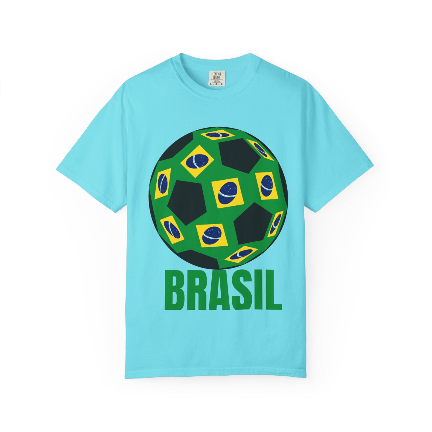 Brasil Fan Specialty Soccer Ball Design T Shirt