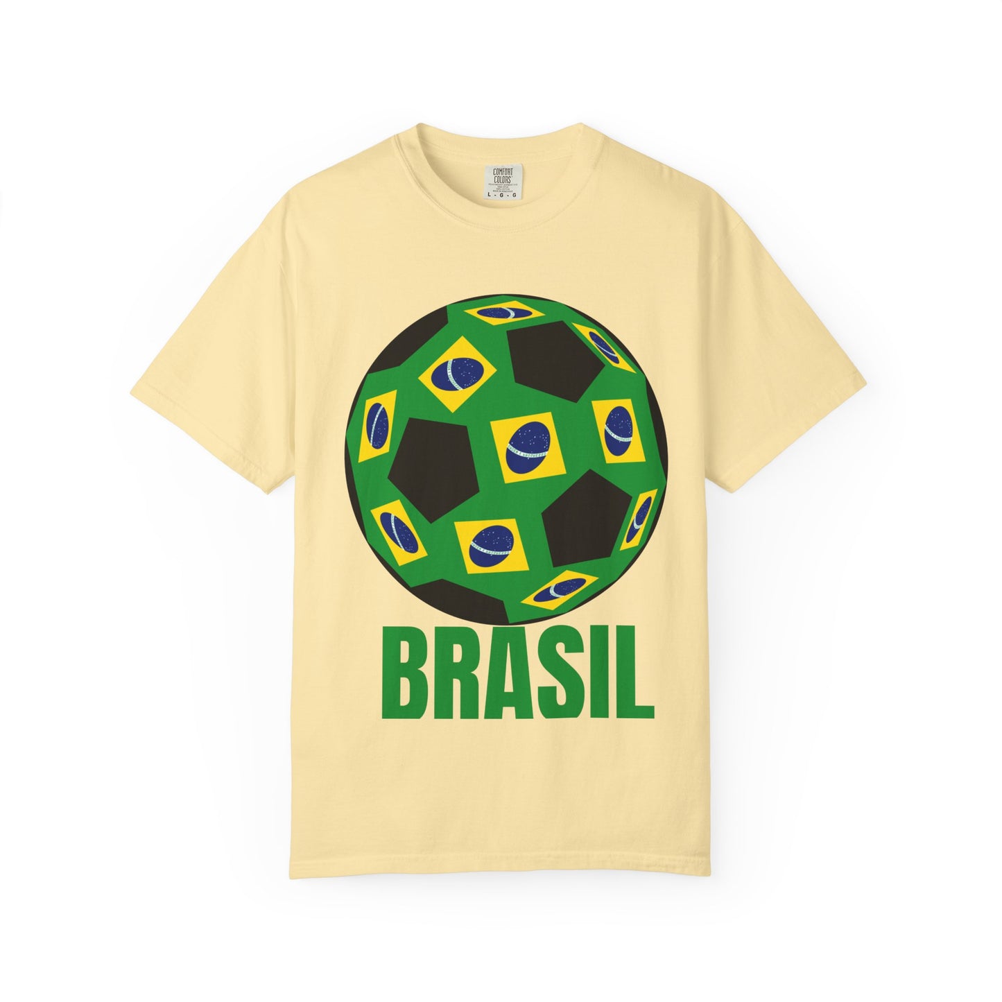 Brasil Fan Specialty Soccer Ball Design T Shirt