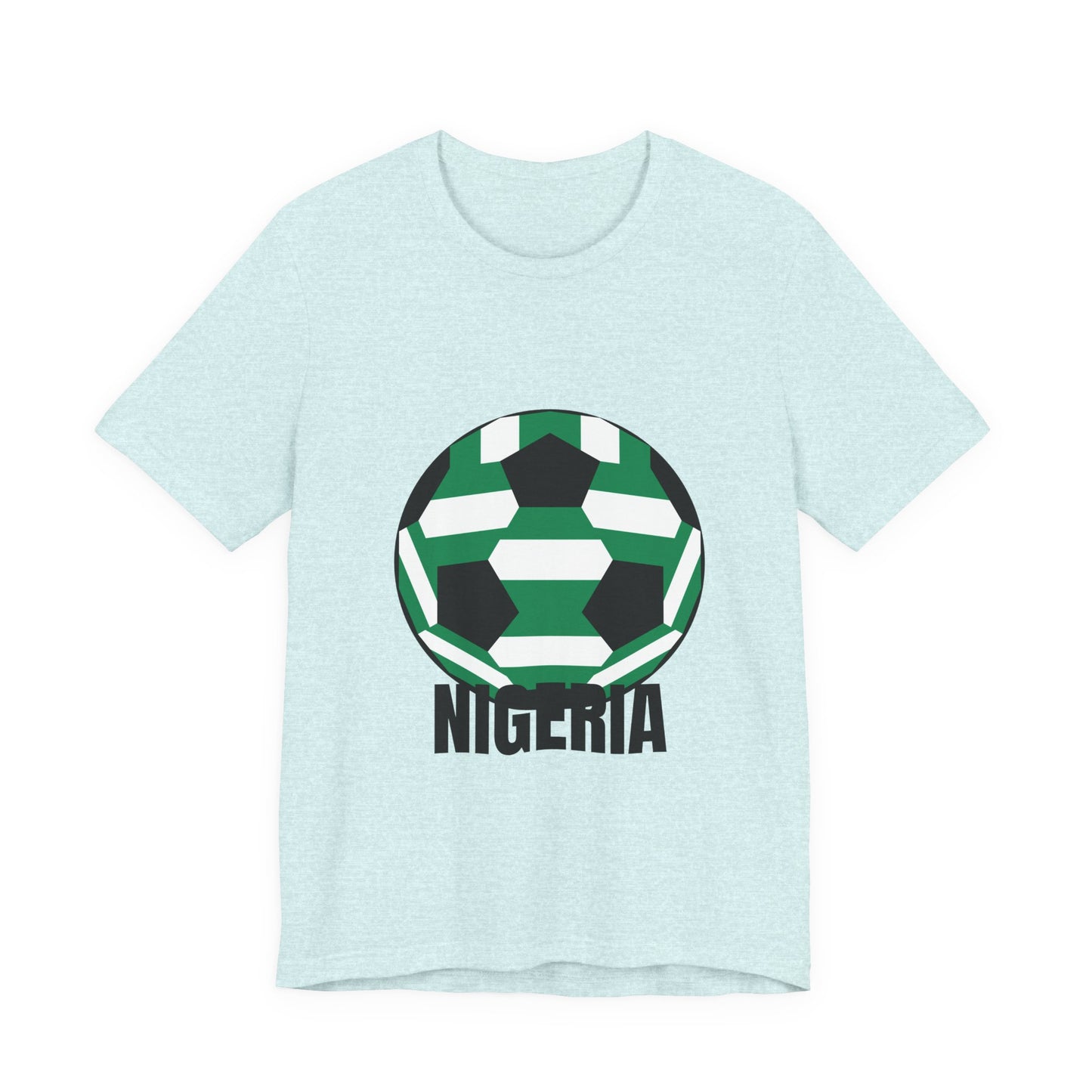 Nigeria Fan Specialty Soccer Ball Design T Shirt