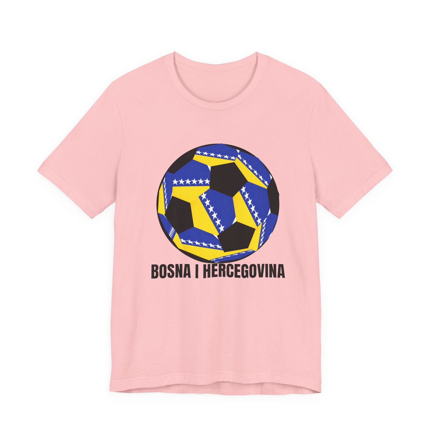 Bosnia Herzegovina Fan Specialty Soccer Ball Design T Shirt