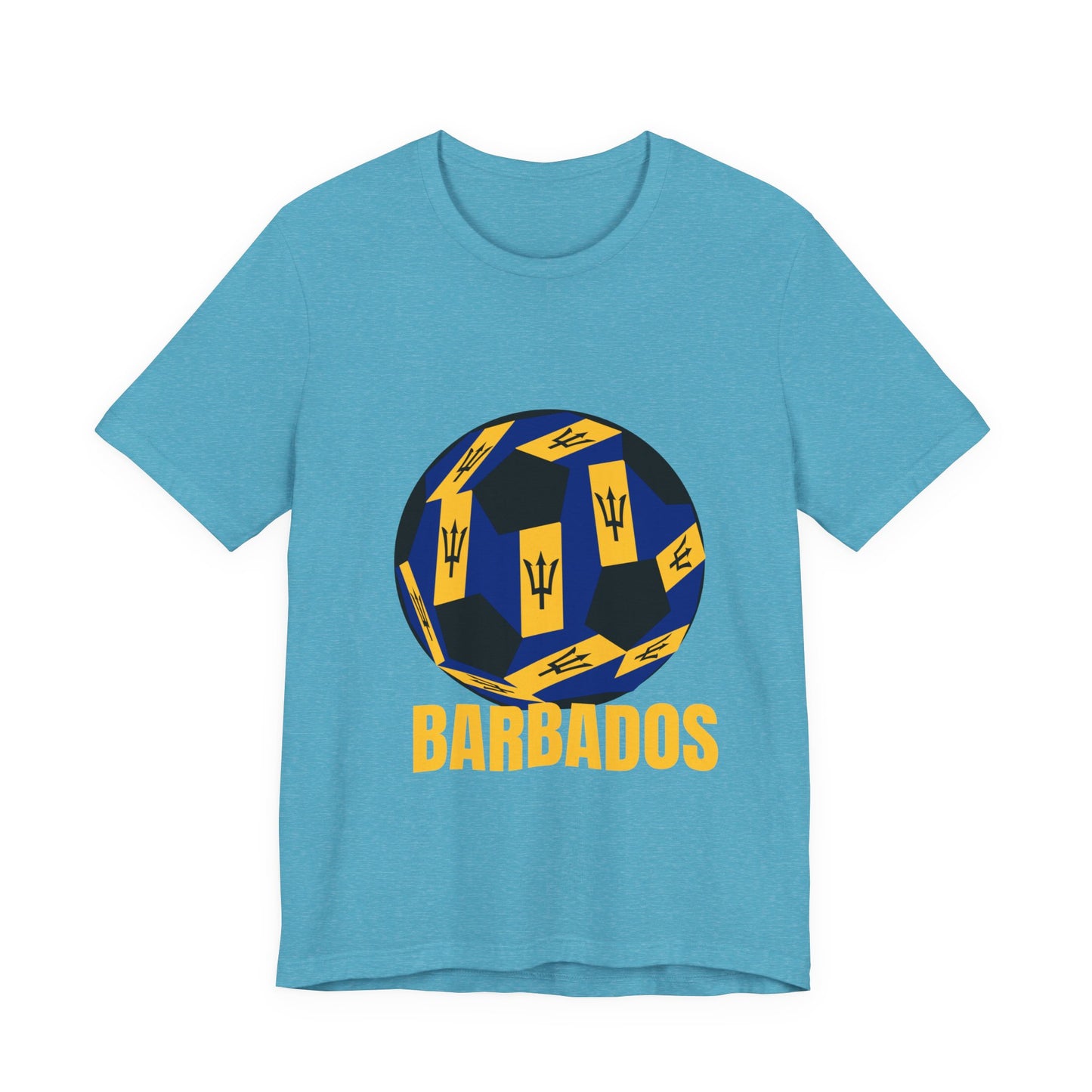 Barbados Fan Specialty Soccer Ball Design T Shirt