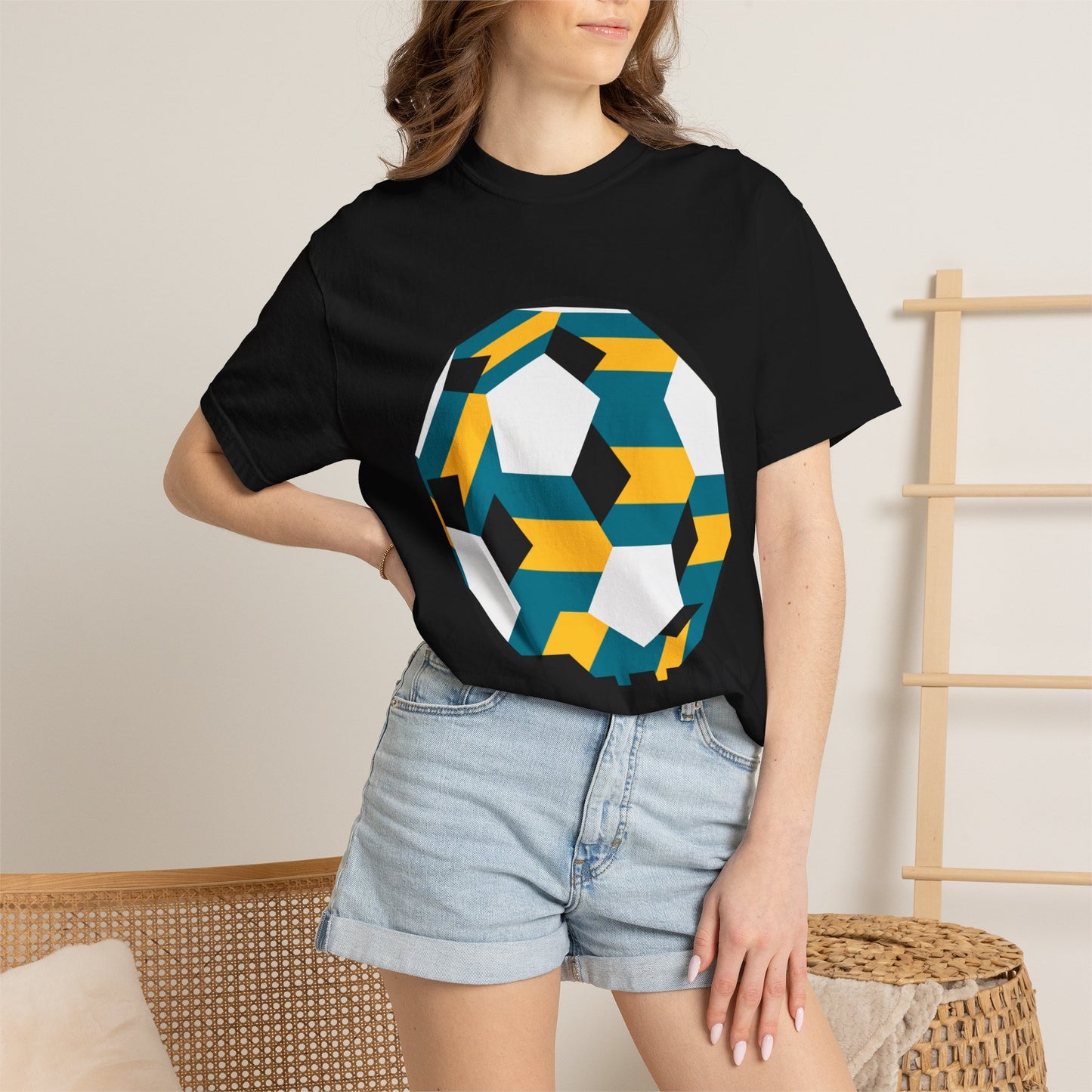 Bahamas Fan Specialty Soccer Ball Design T Shirt