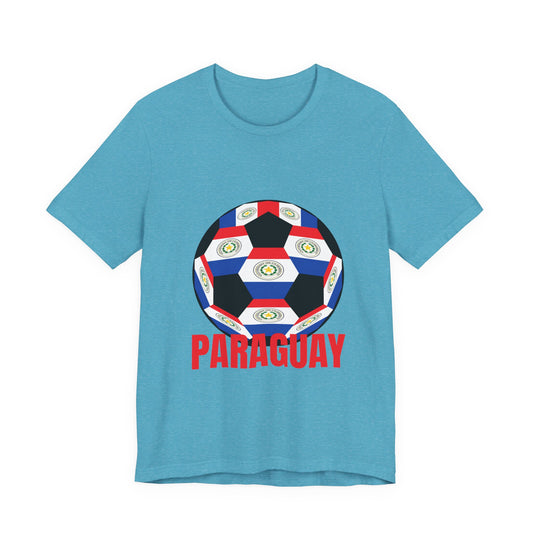 Paraguay Fan Specialty Soccer Ball Design T Shirt
