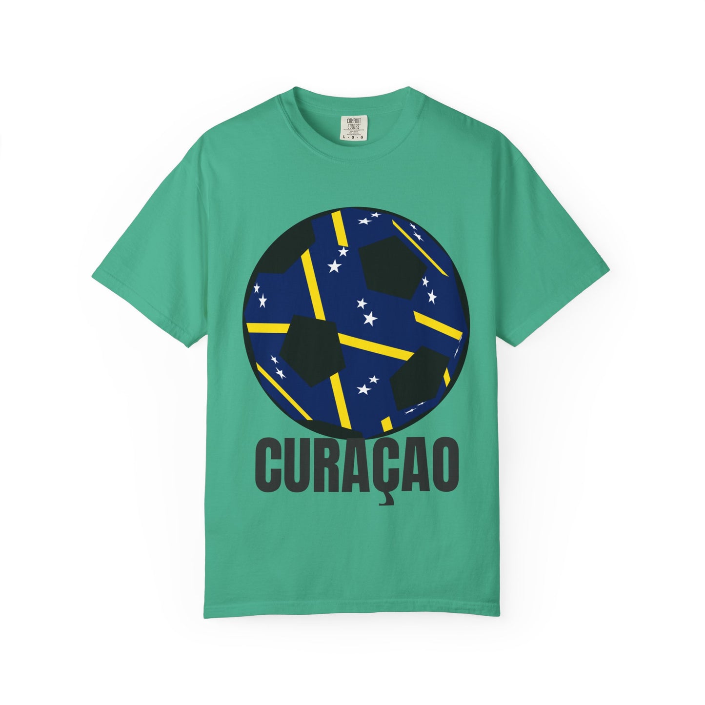 CURAÇAO Fan Specialty Soccer Ball Design T Shirt