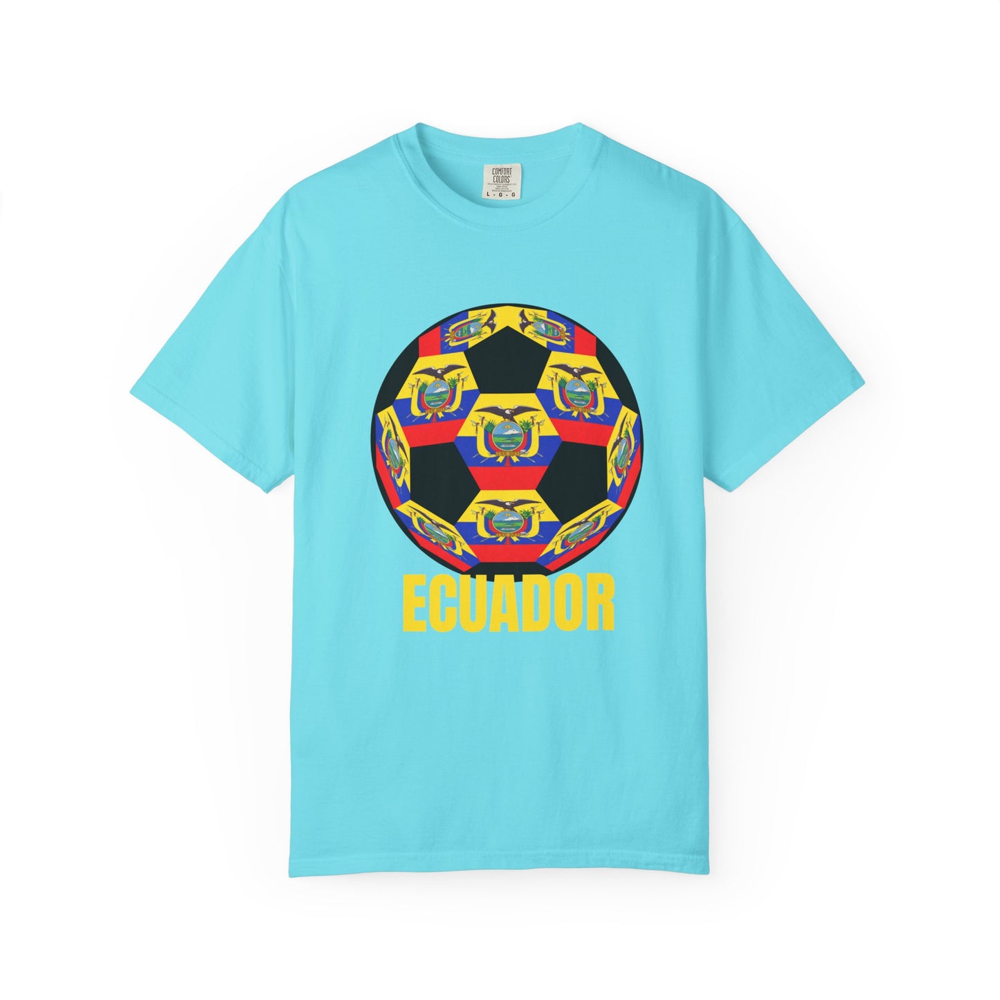 Ecuador Fan Specialty Soccer Ball Design T Shirt