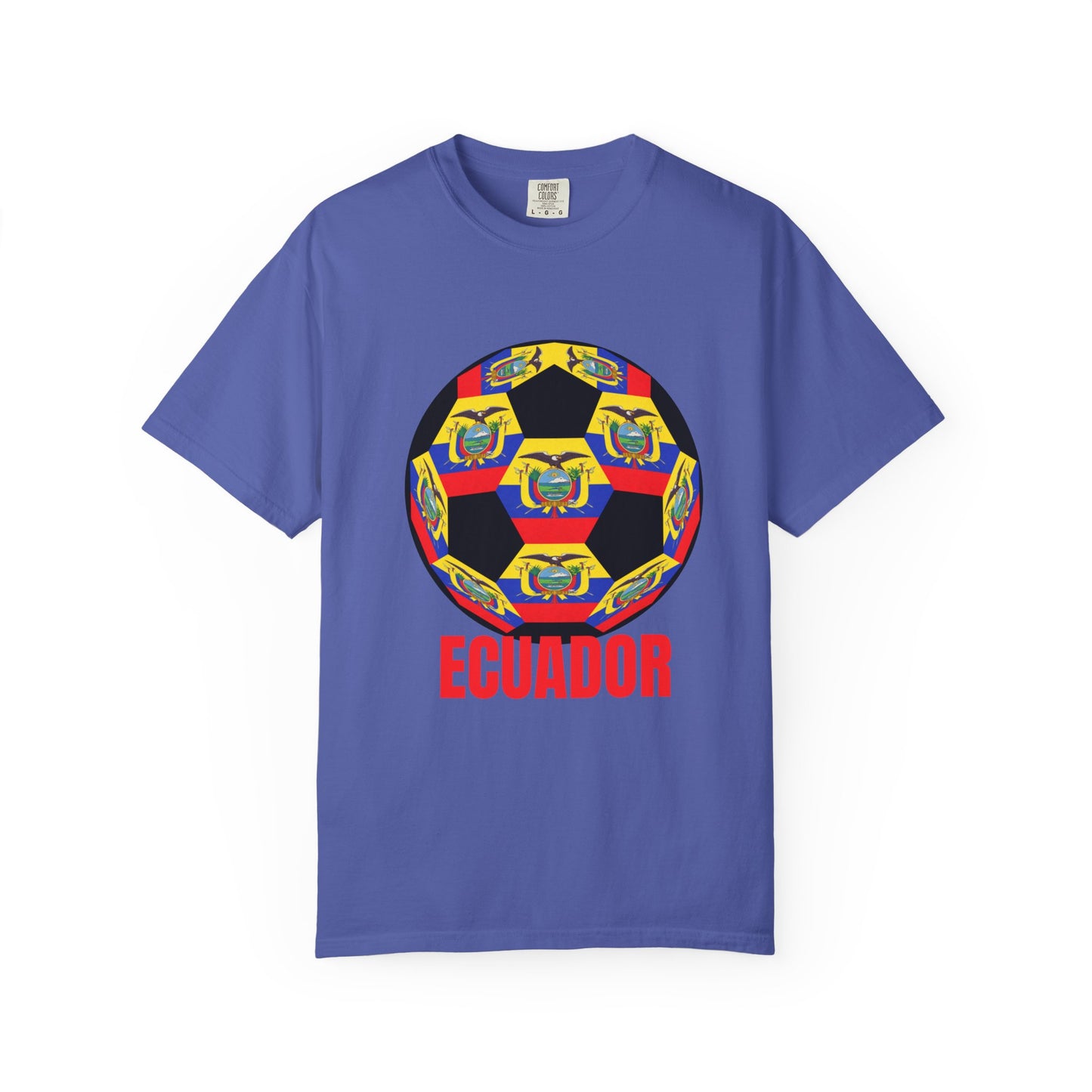 Ecuador Fan Specialty Soccer Ball Design T Shirt