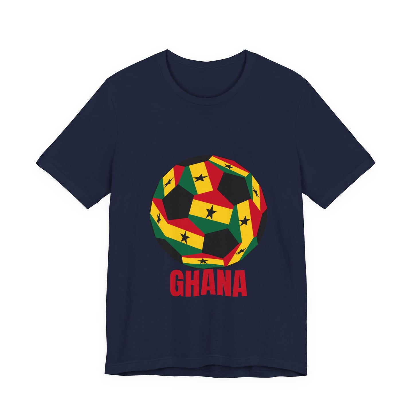 Ghana Fan Specialty Soccer Ball Design T Shirt