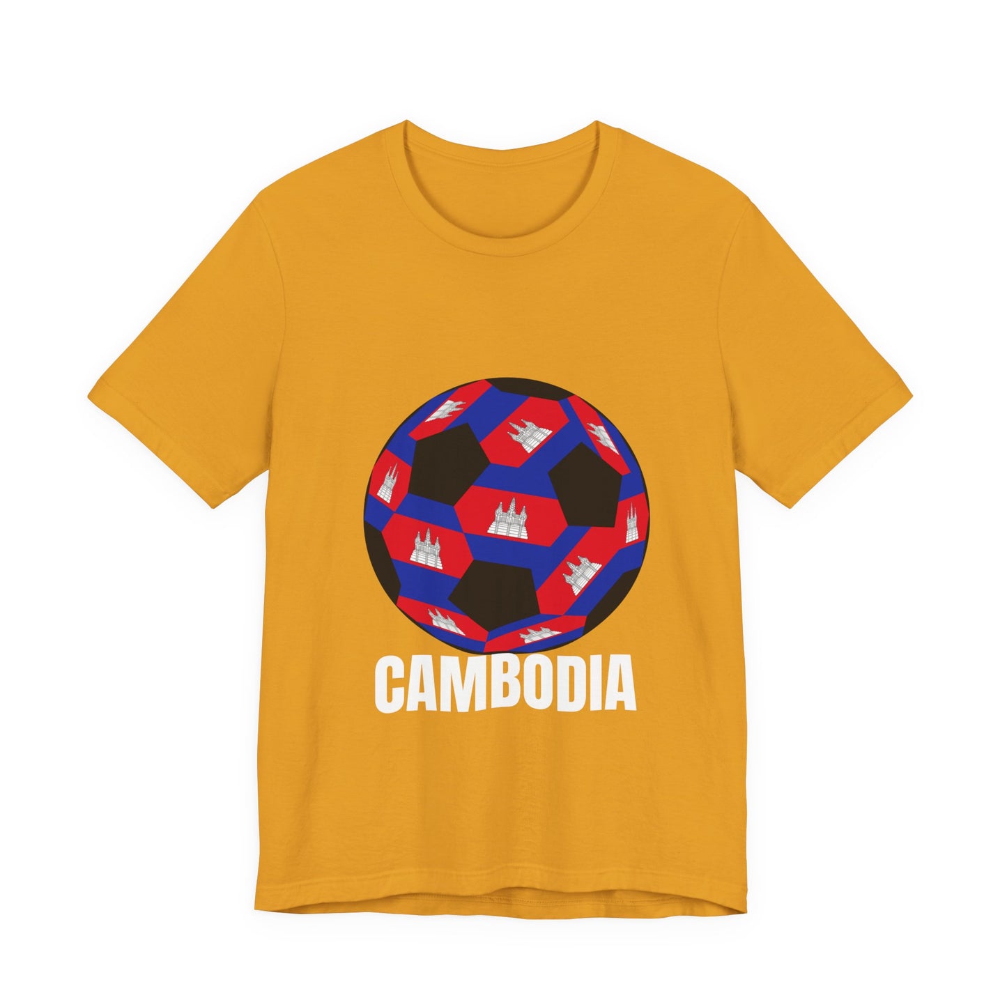 Cambodia Fan Specialty Soccer Ball Design T Shirt