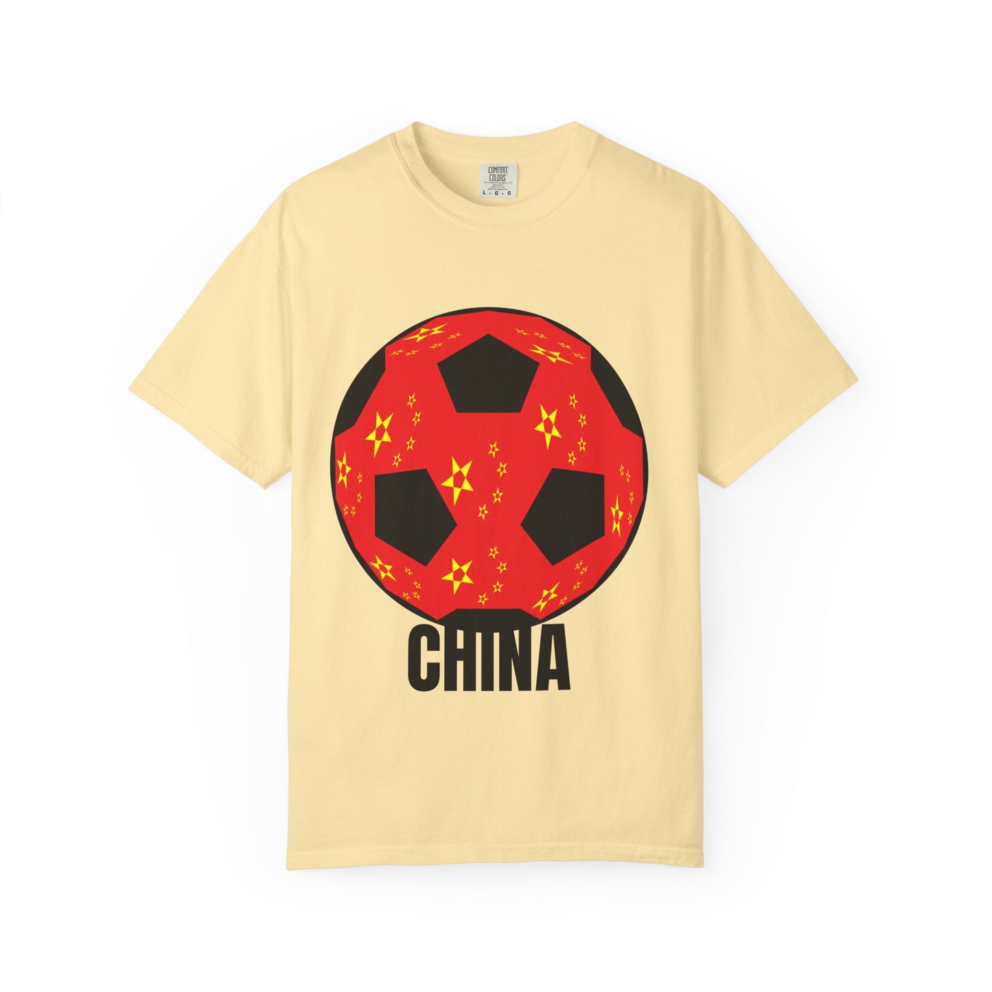 China Fan Specialty Soccer Ball Design T Shirt