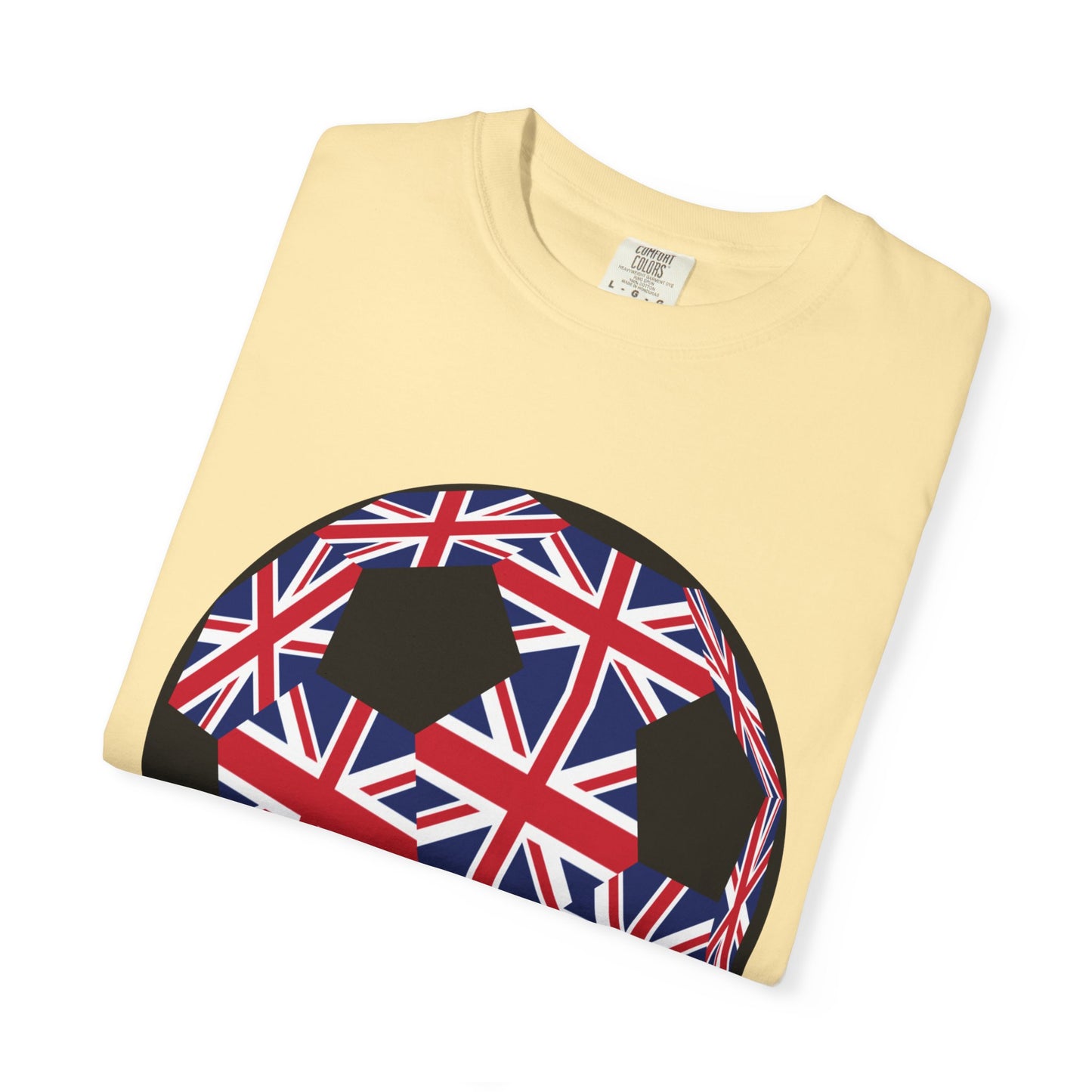 Great Britain Fan Specialty Soccer Ball Design T Shirt
