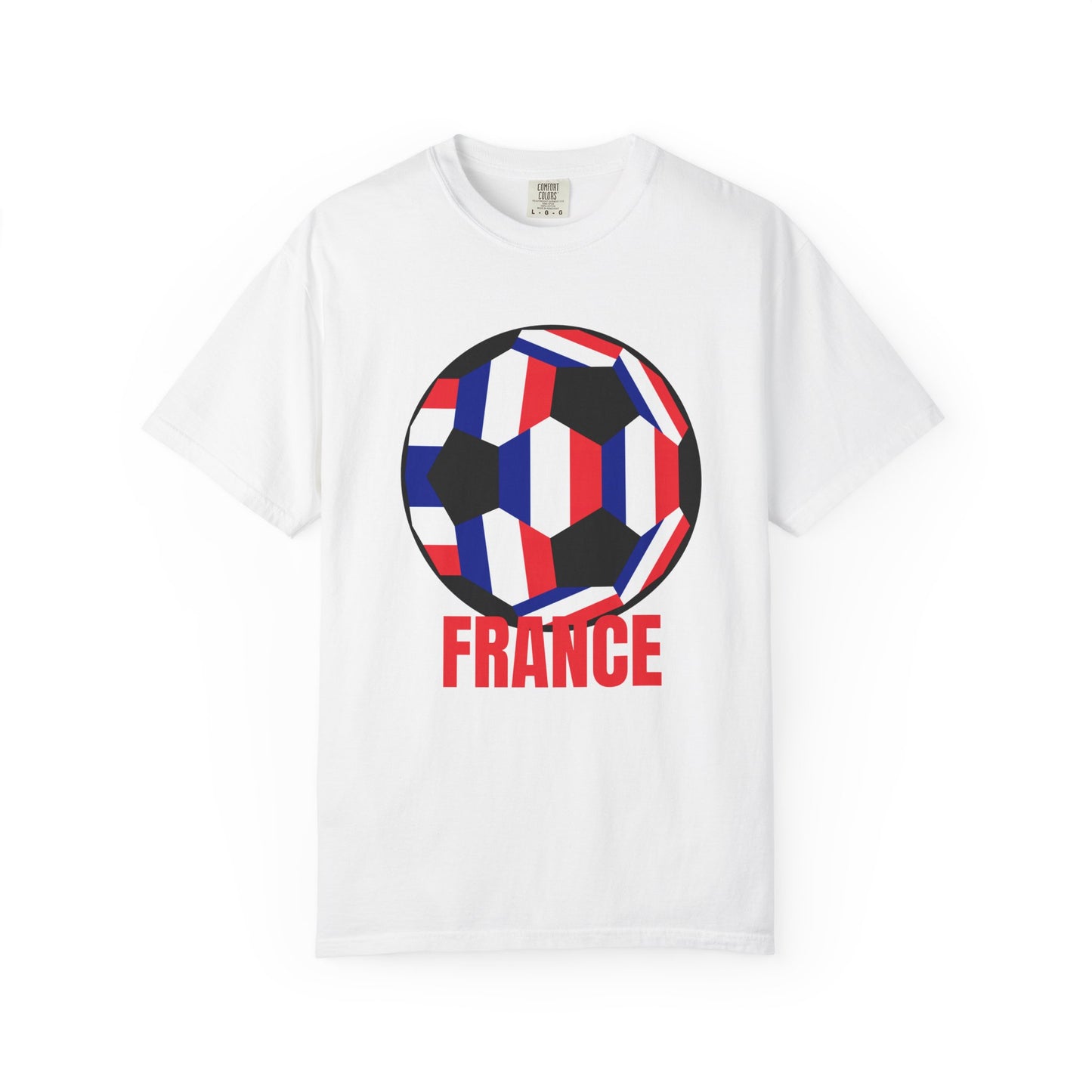 France Fan Specialty Soccer Ball Design T Shirt