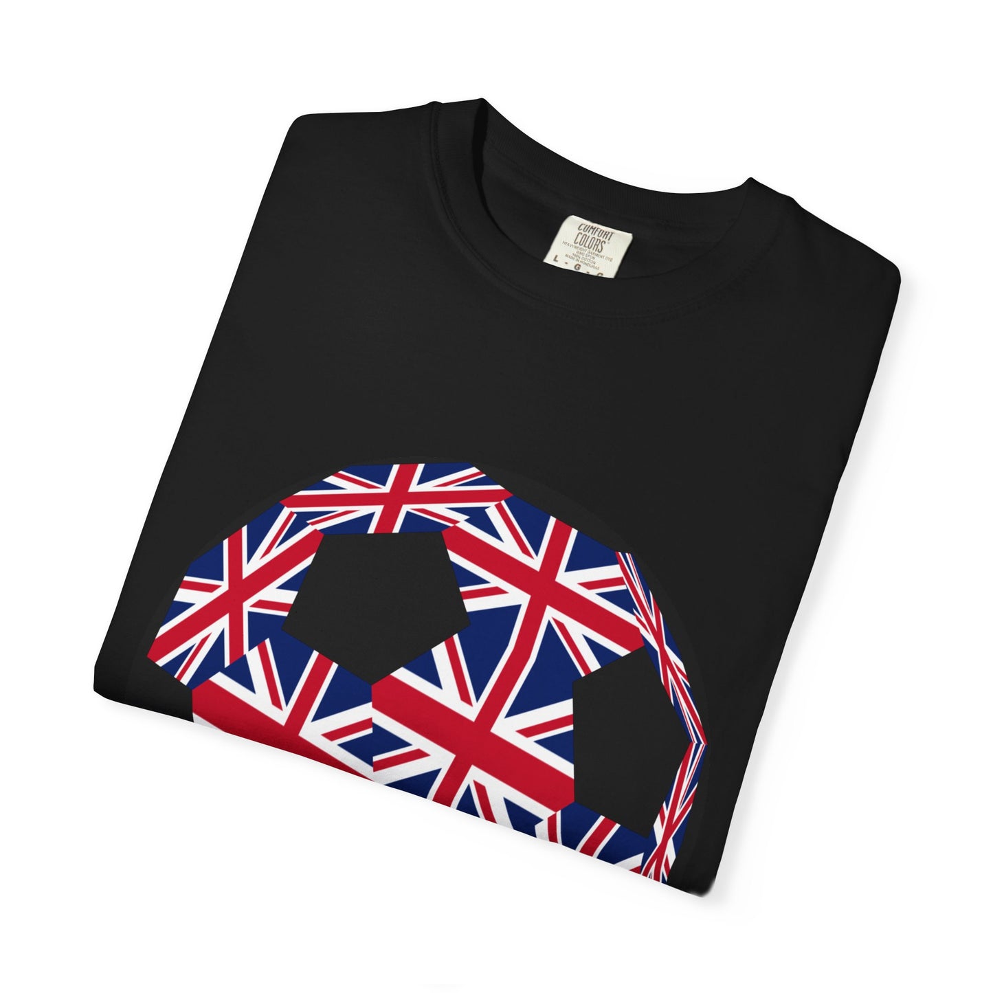 Great Britain Fan Specialty Soccer Ball Design T Shirt