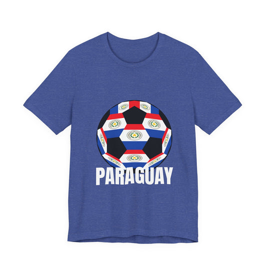 Paraguay Fan Specialty Soccer Ball Design T Shirt