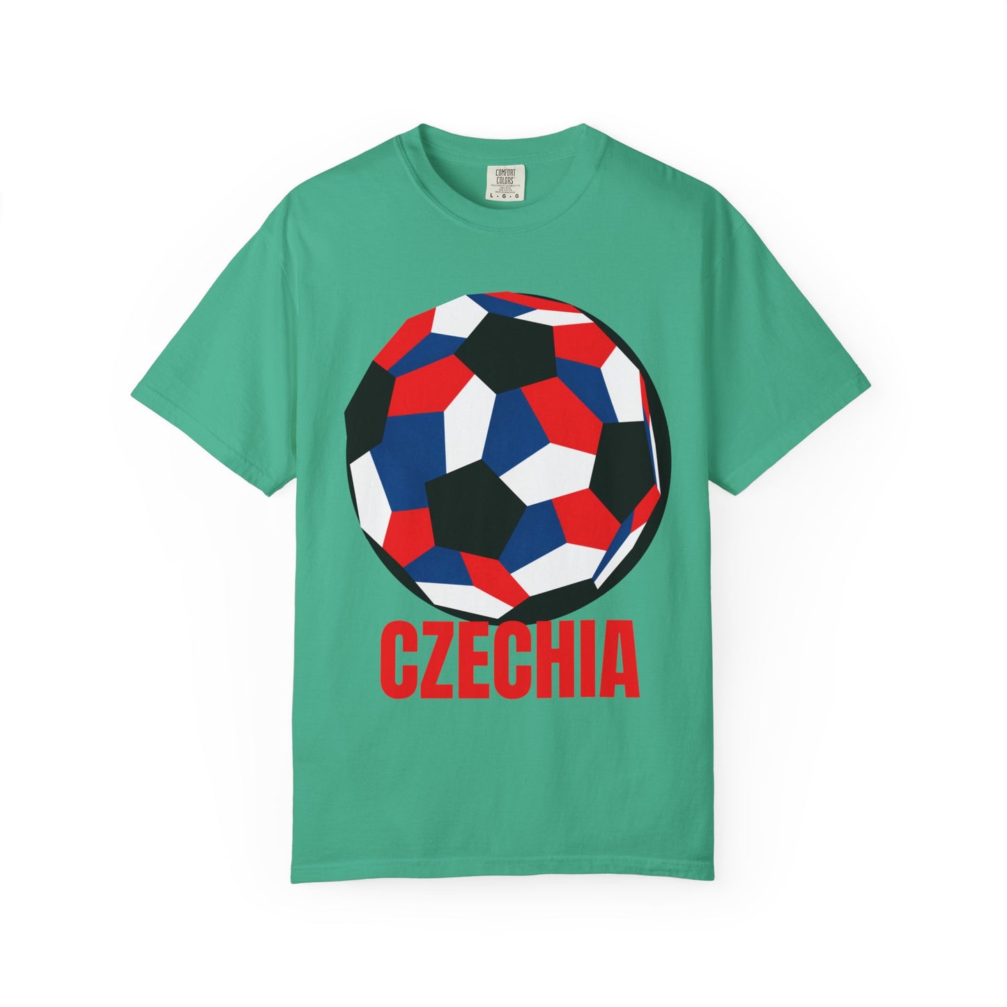 Czechia Fan Specialty Soccer Ball Design T Shirt