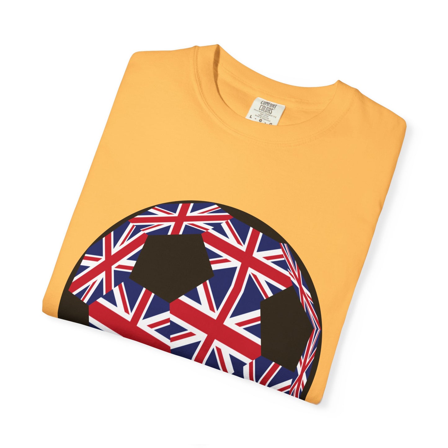 Great Britain Fan Specialty Soccer Ball Design T Shirt