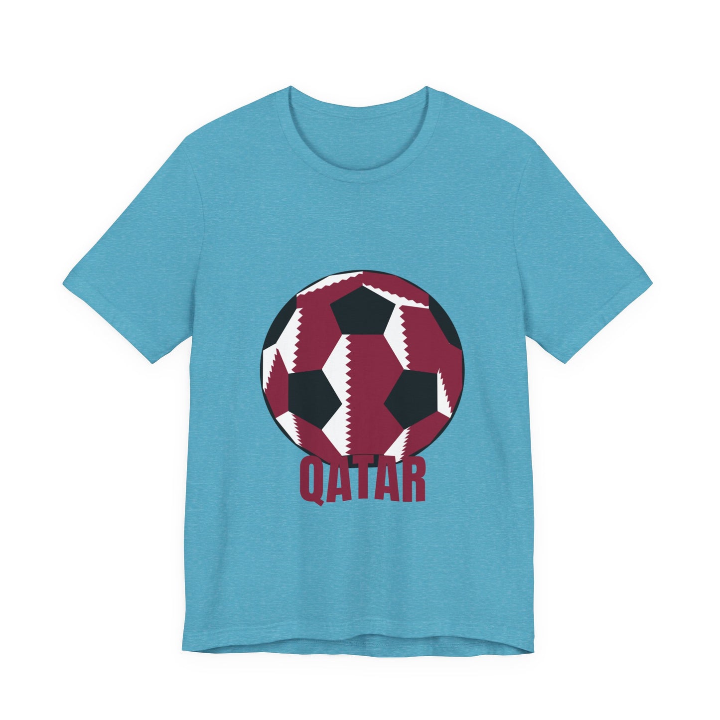 Qatar Fan Specialty Soccer Ball Design T Shirt