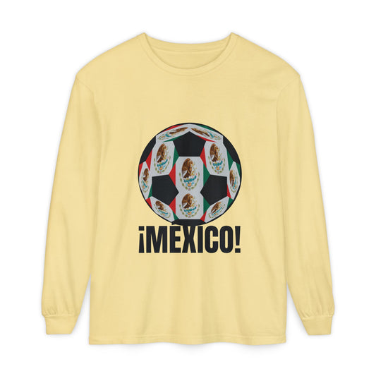 !Mexico! Fan Specialty Soccer Ball Design Long Sleeve