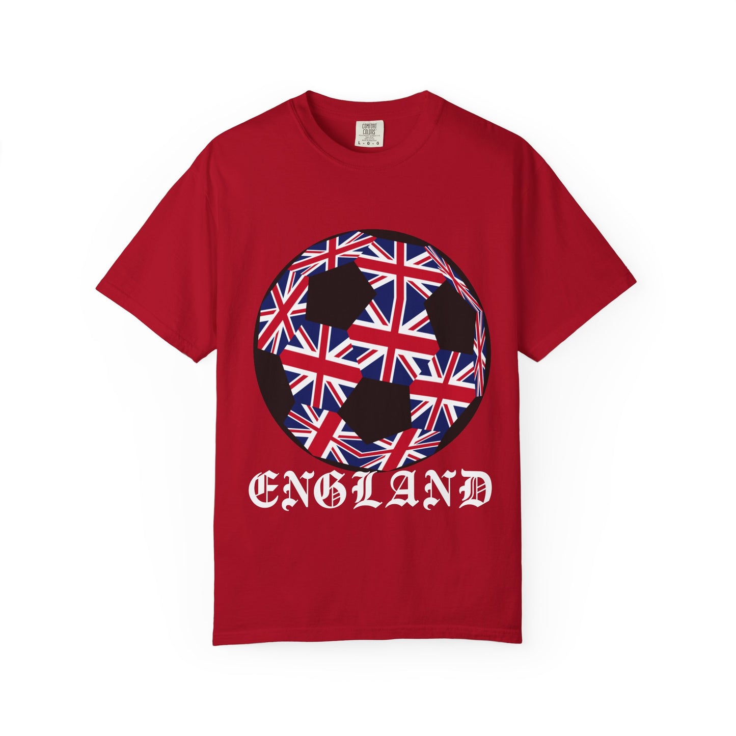 Old English Style Specialty Soccer Ball Design T Shirt