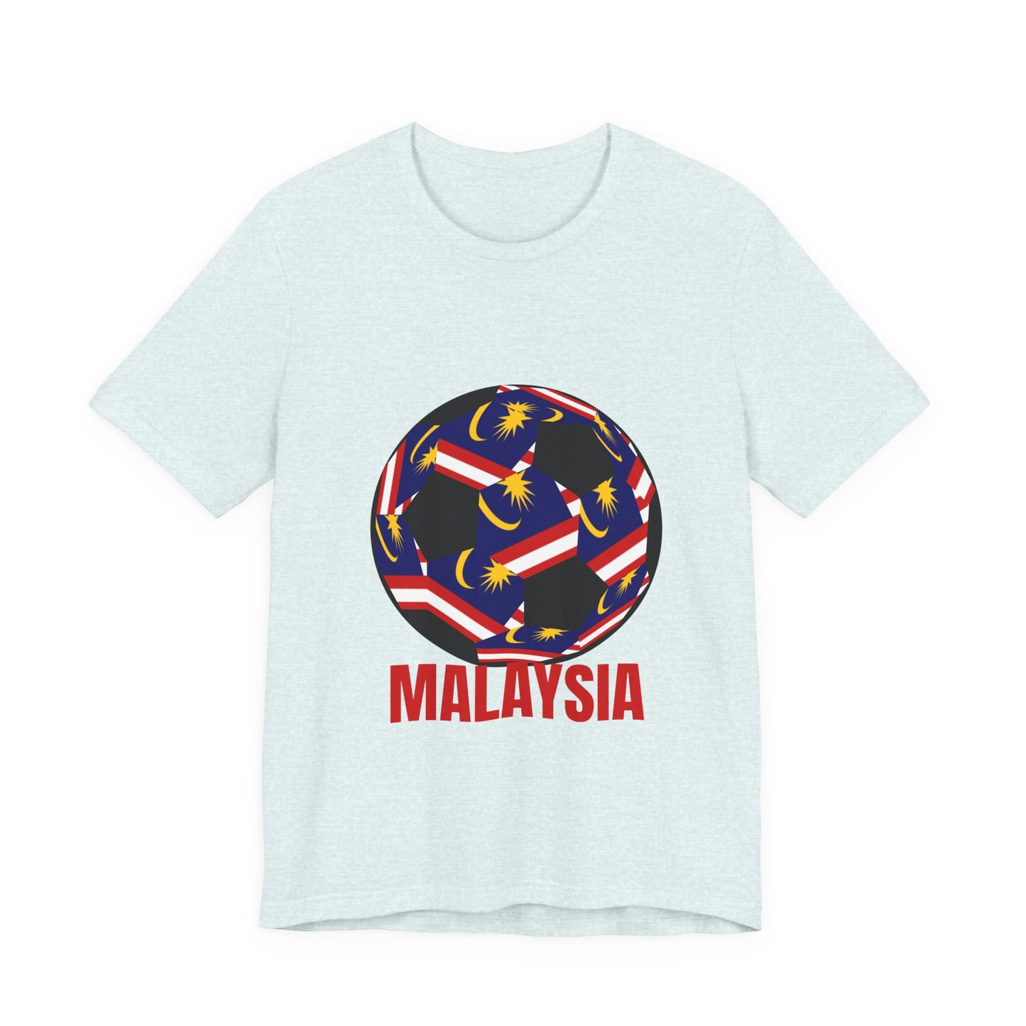 Malaysia Fan Specialty Soccer Ball Design T Shirt