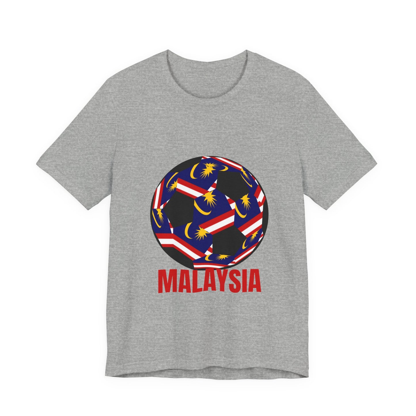 Malaysia Fan Specialty Soccer Ball Design T Shirt