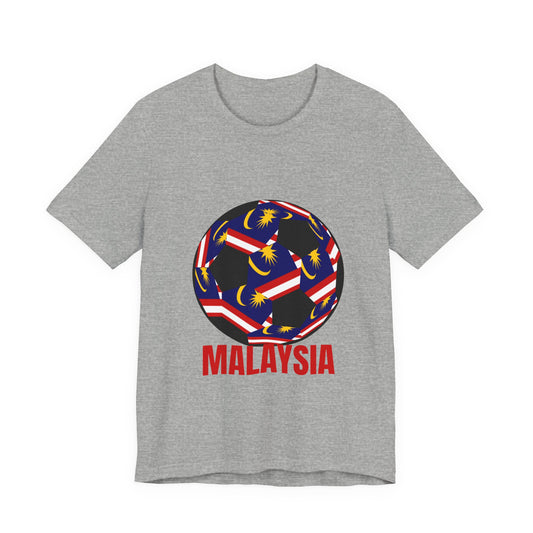 Malaysia Fan Specialty Soccer Ball Design T Shirt