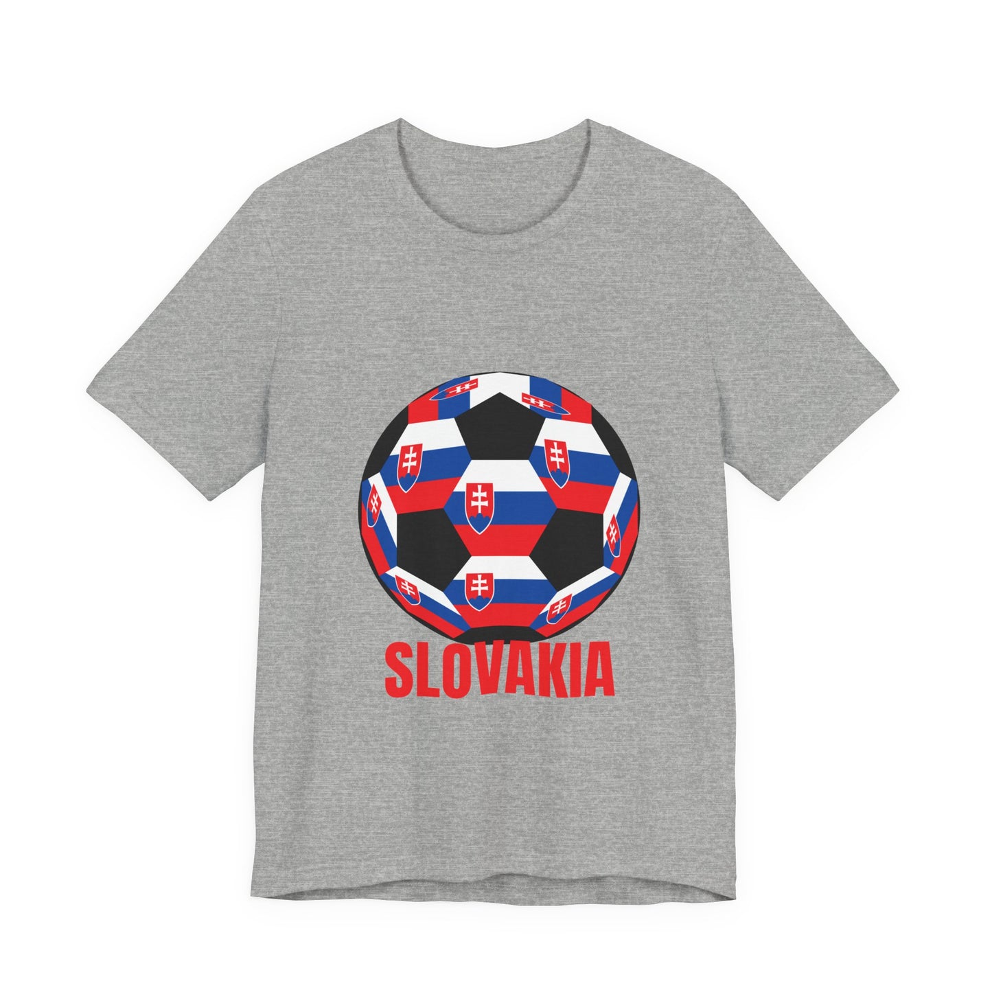 Slovakia Fan Specialty Soccer Ball Design T Shirt