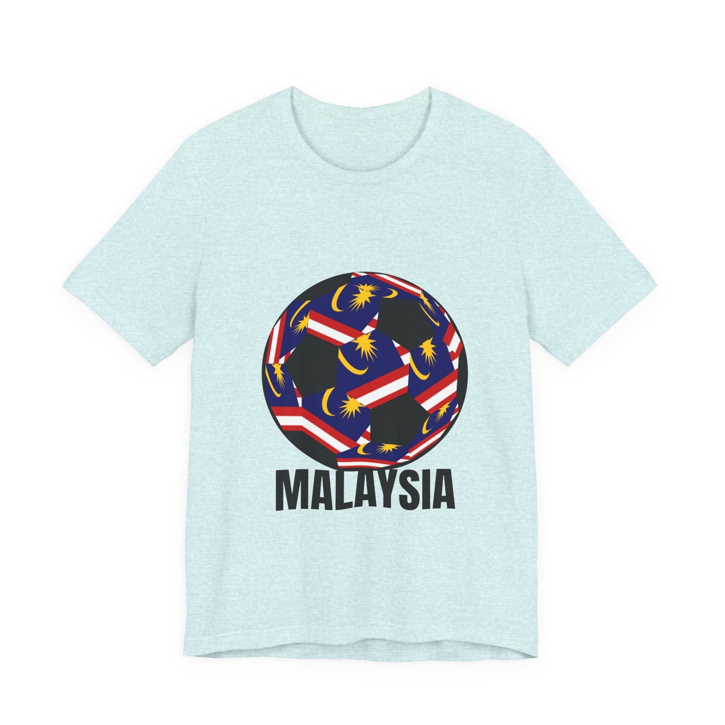 Malaysia Fan Specialty Soccer Ball Design T Shirt
