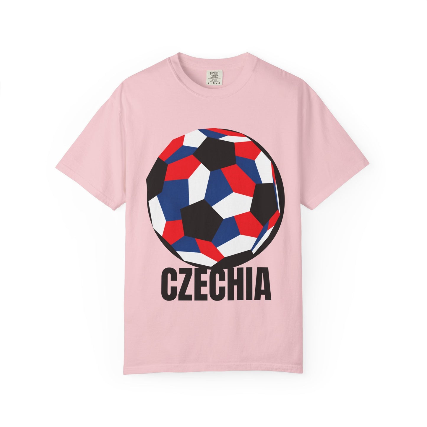 Czechia Fan Specialty Soccer Ball Design T Shirt