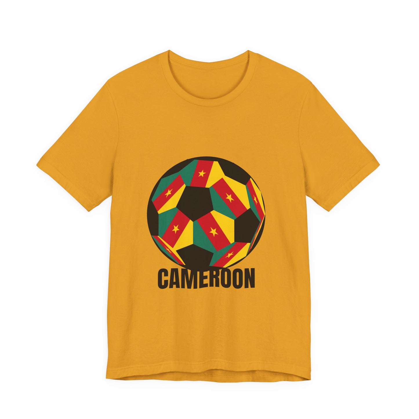 Cameroon Fan Specialty Soccer Ball Design T Shirt
