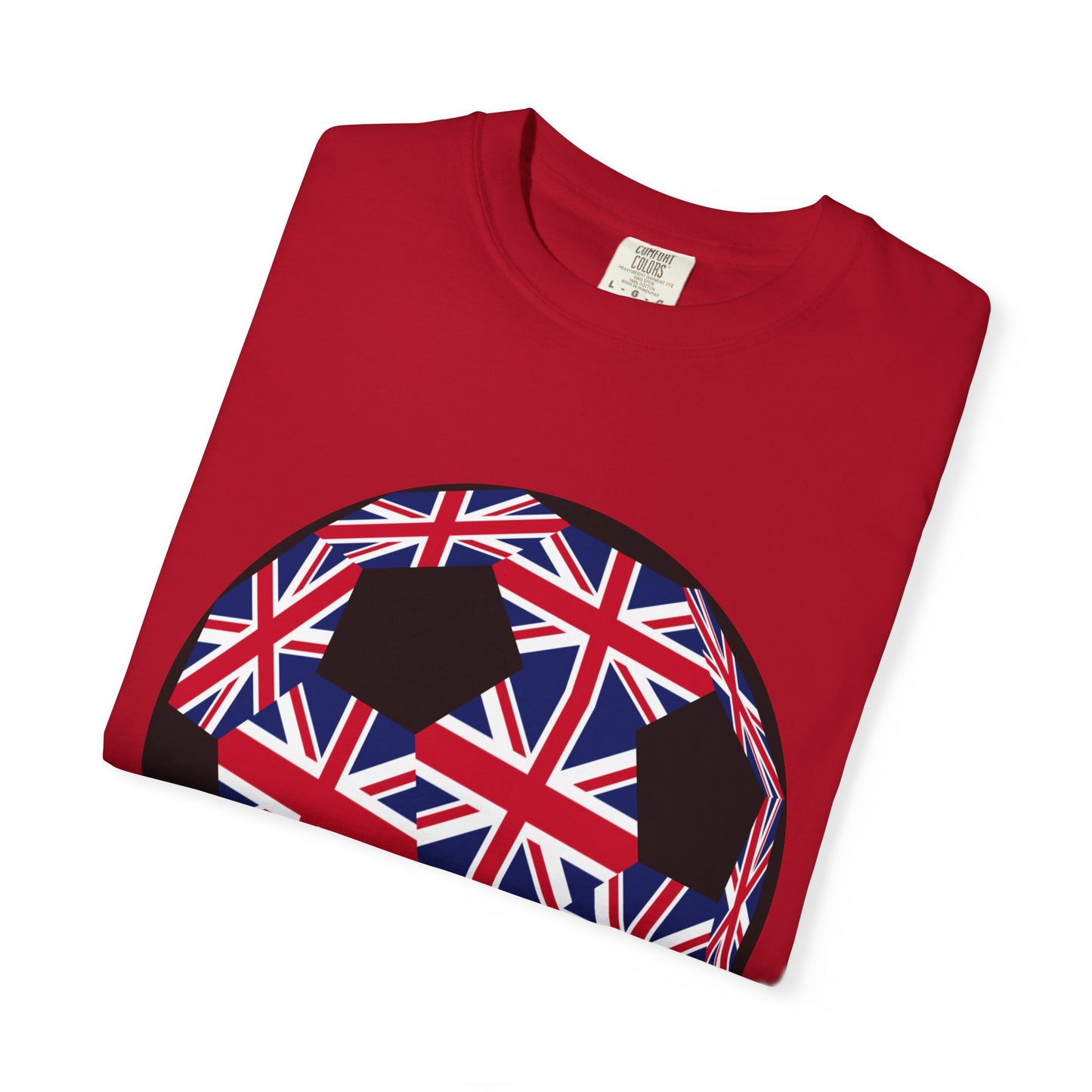 Great Britain Fan Specialty Soccer Ball Design T Shirt