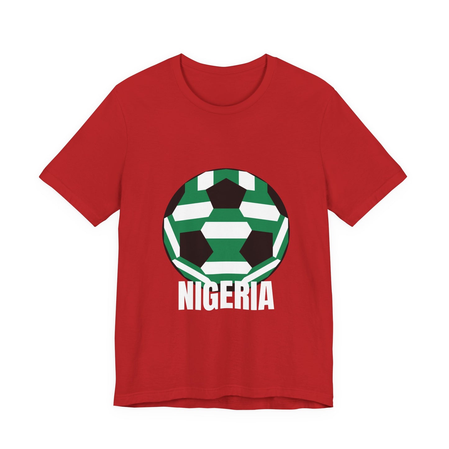 Nigeria Fan Specialty Soccer Ball Design T Shirt