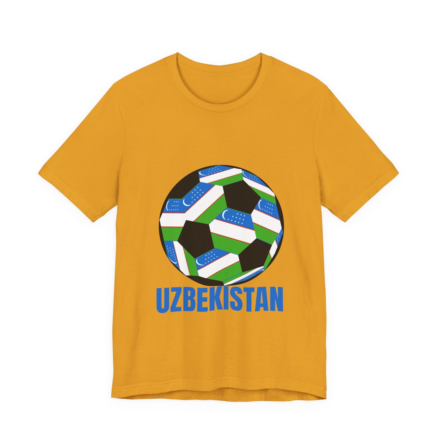 Uzbekistan Fan Specialty Soccer Ball Design T Shirt