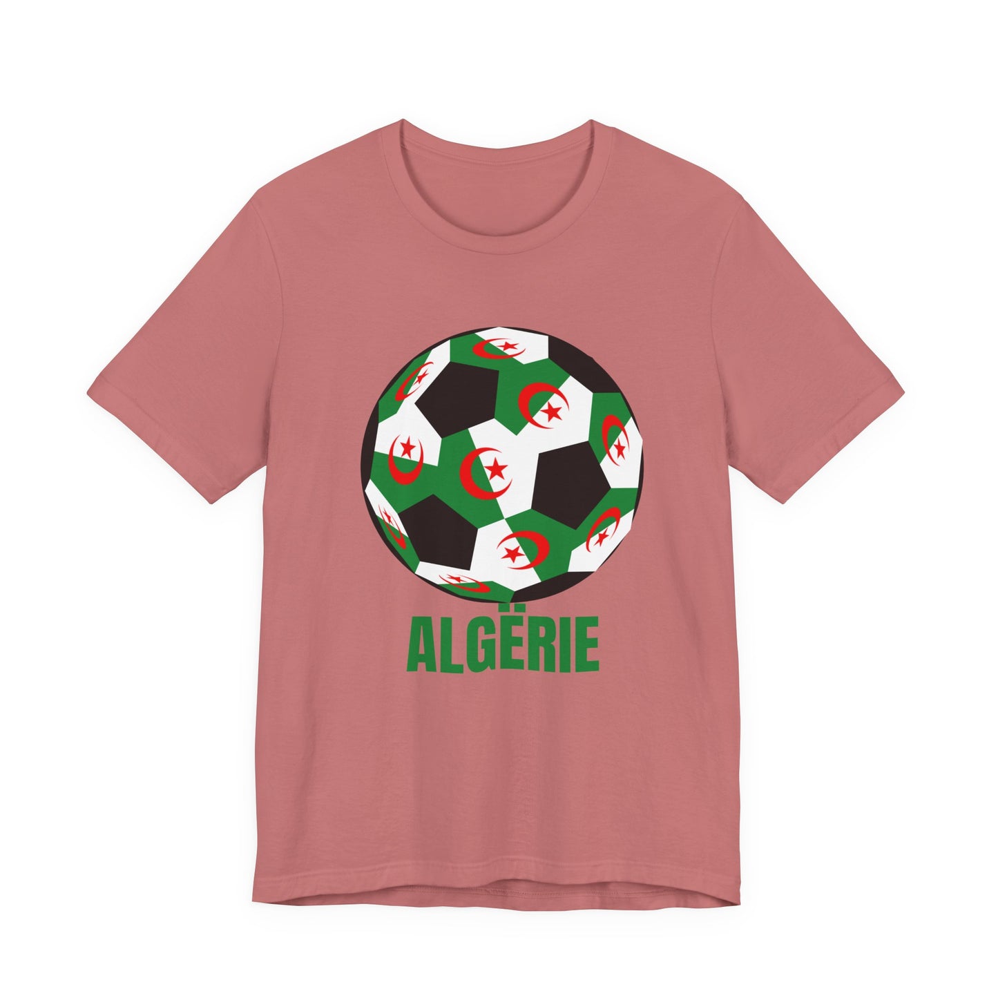 ALGËRIE Fan Specialty Soccer Ball Design T Shirt