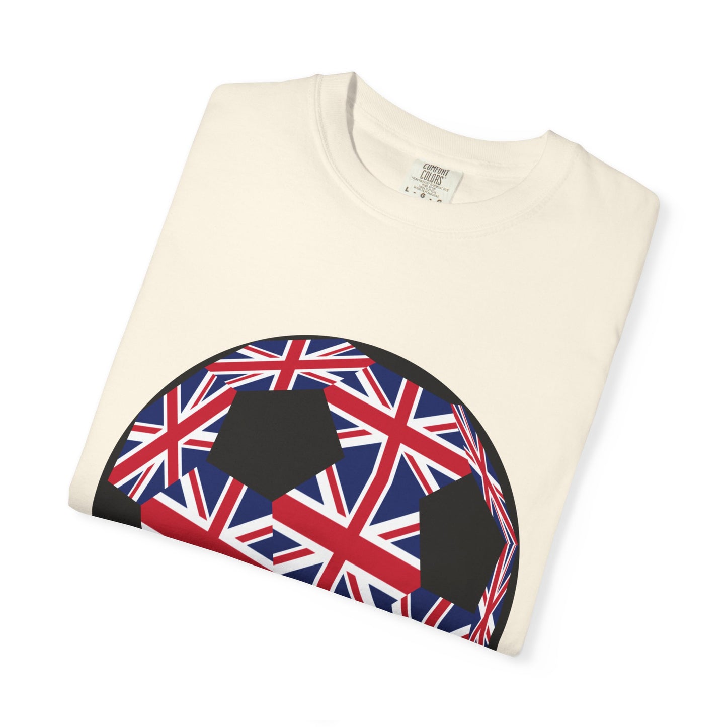 Great Britain Fan Specialty Soccer Ball Design T Shirt