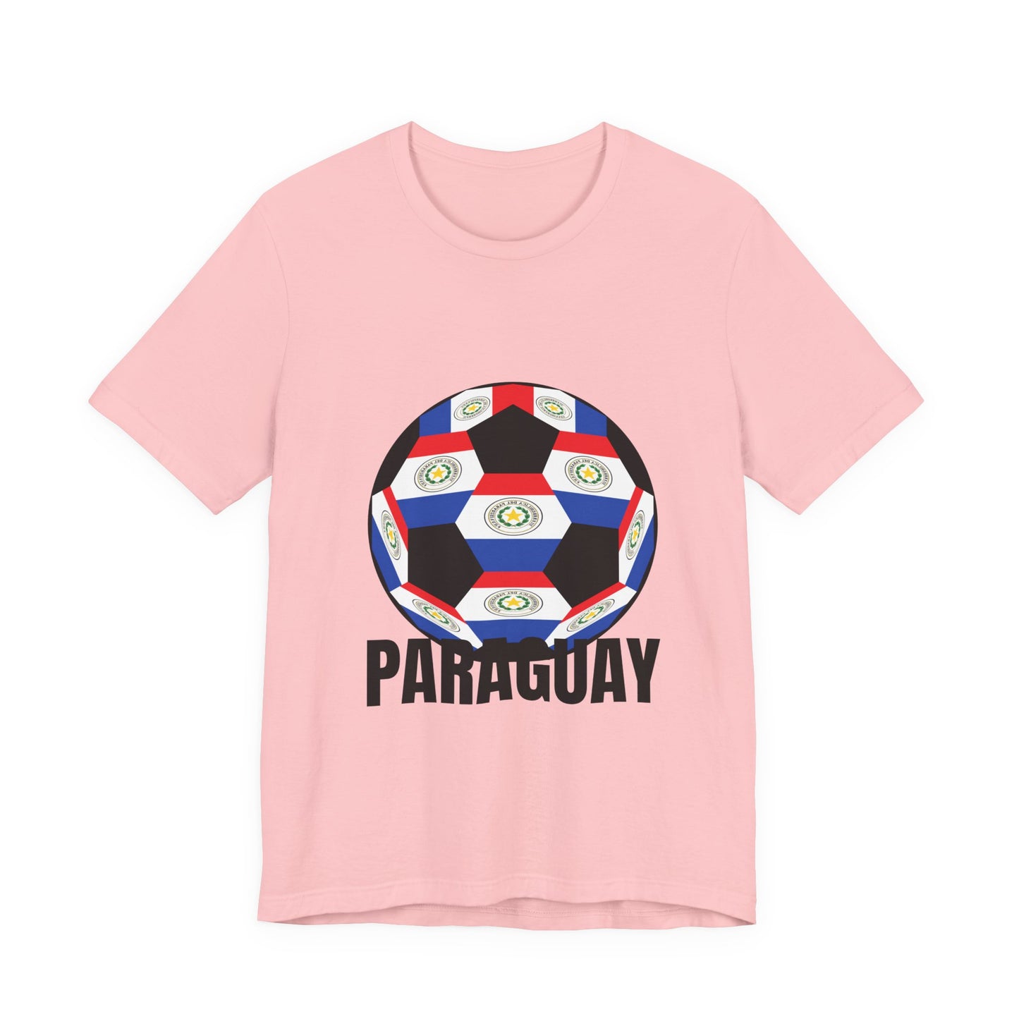 Paraguay Fan Specialty Soccer Ball Design T Shirt