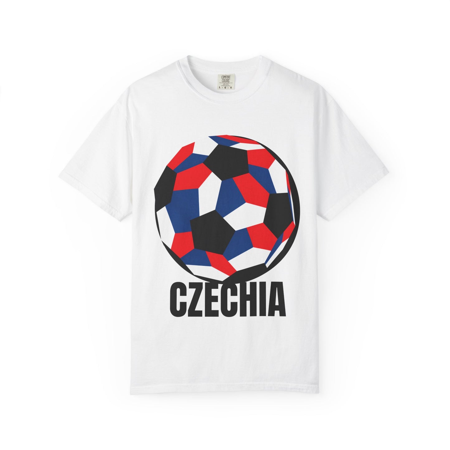Czechia Fan Specialty Soccer Ball Design T Shirt