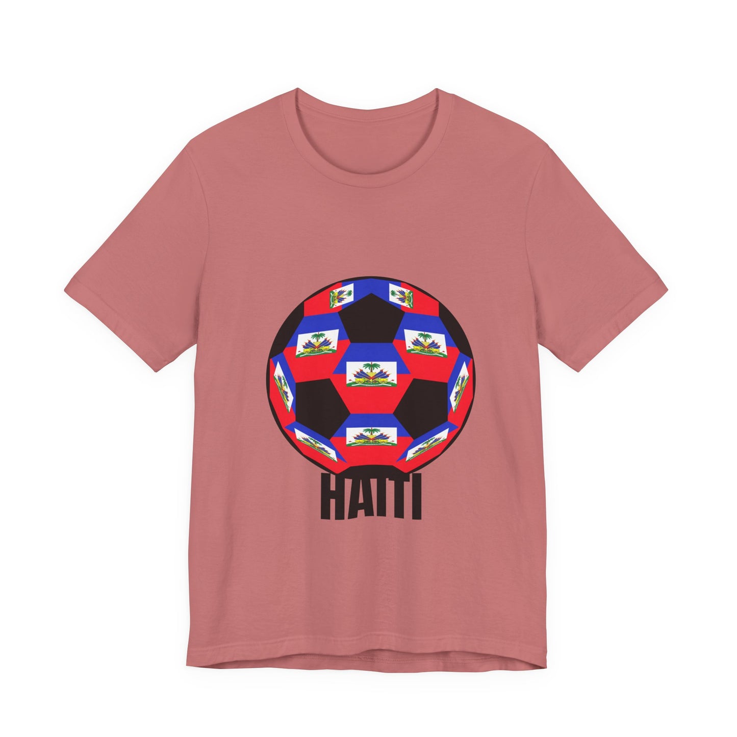 Haiti Fan Specialty Soccer Ball Design T Shirt