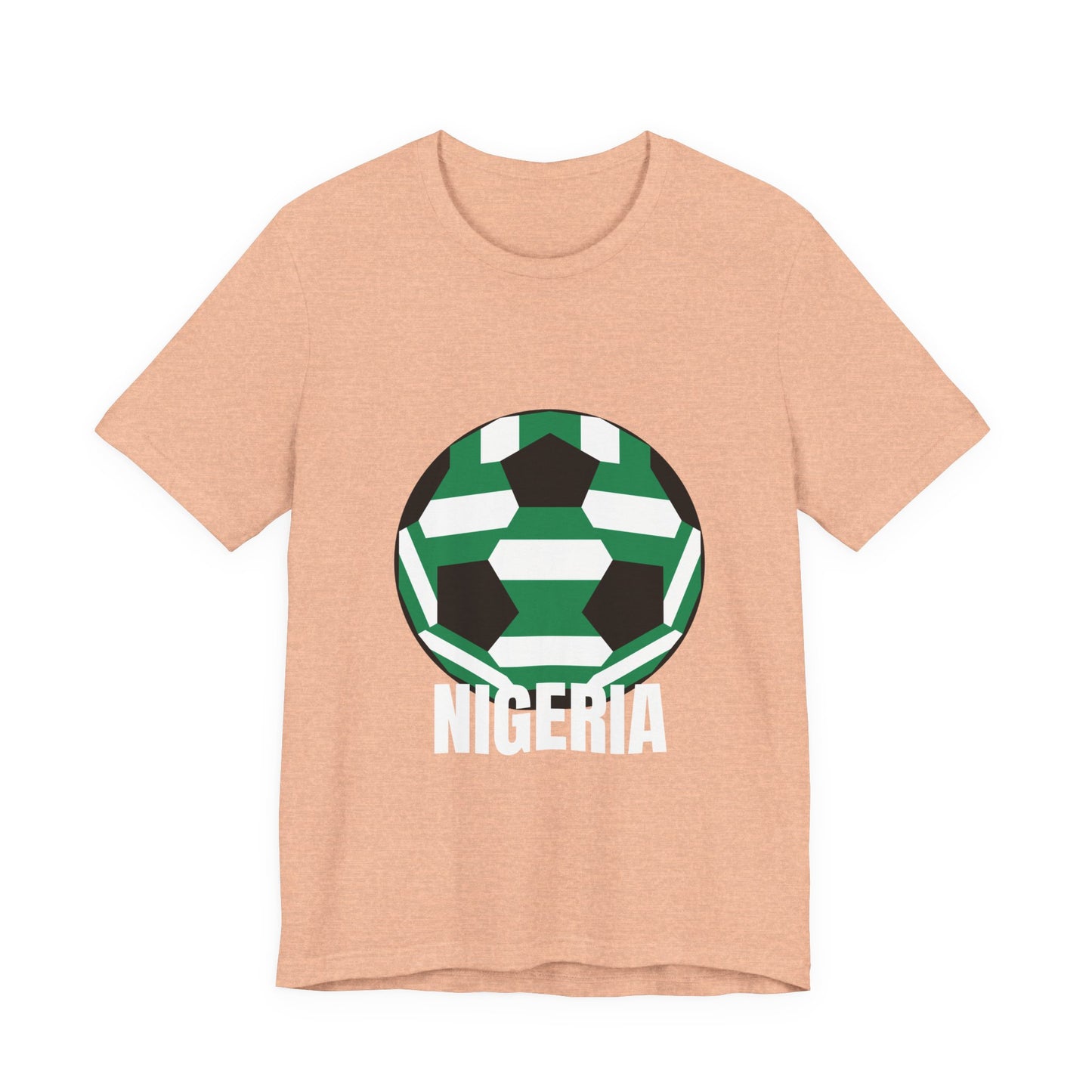 Nigeria Fan Specialty Soccer Ball Design T Shirt