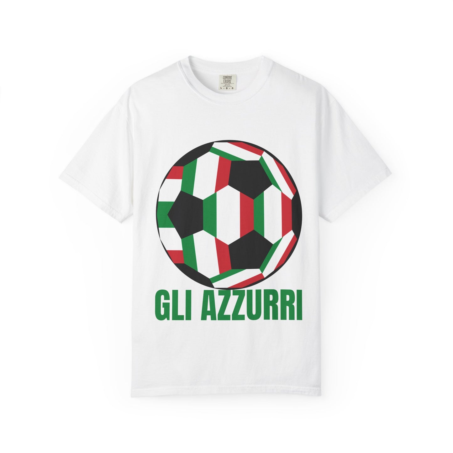 Gli Azzurri Fan Specialty Soccer Ball Design T Shirt
