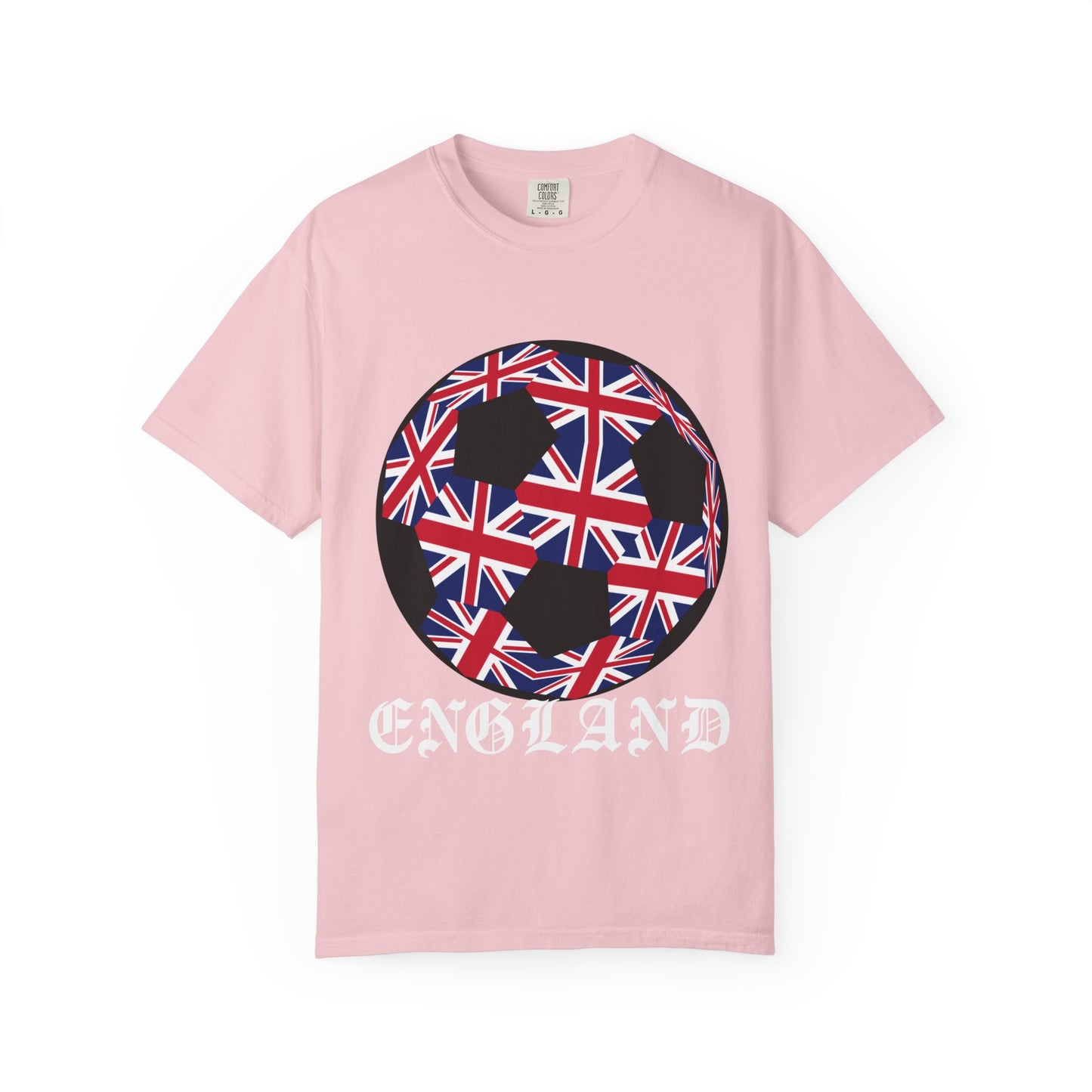 Old English Style Specialty Soccer Ball Design T Shirt