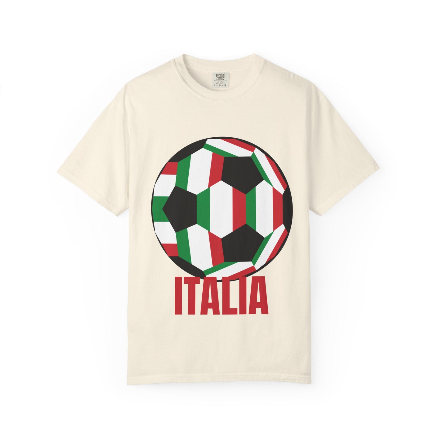 Italia Fan Specialty Soccer Ball Design T Shirt