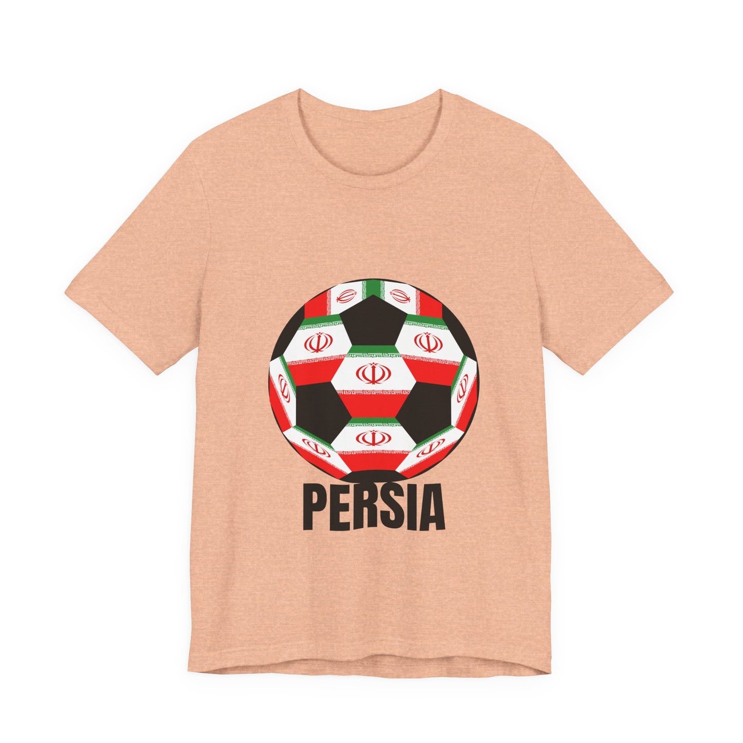 Persia Fan Specialty Soccer Ball Design T Shirt