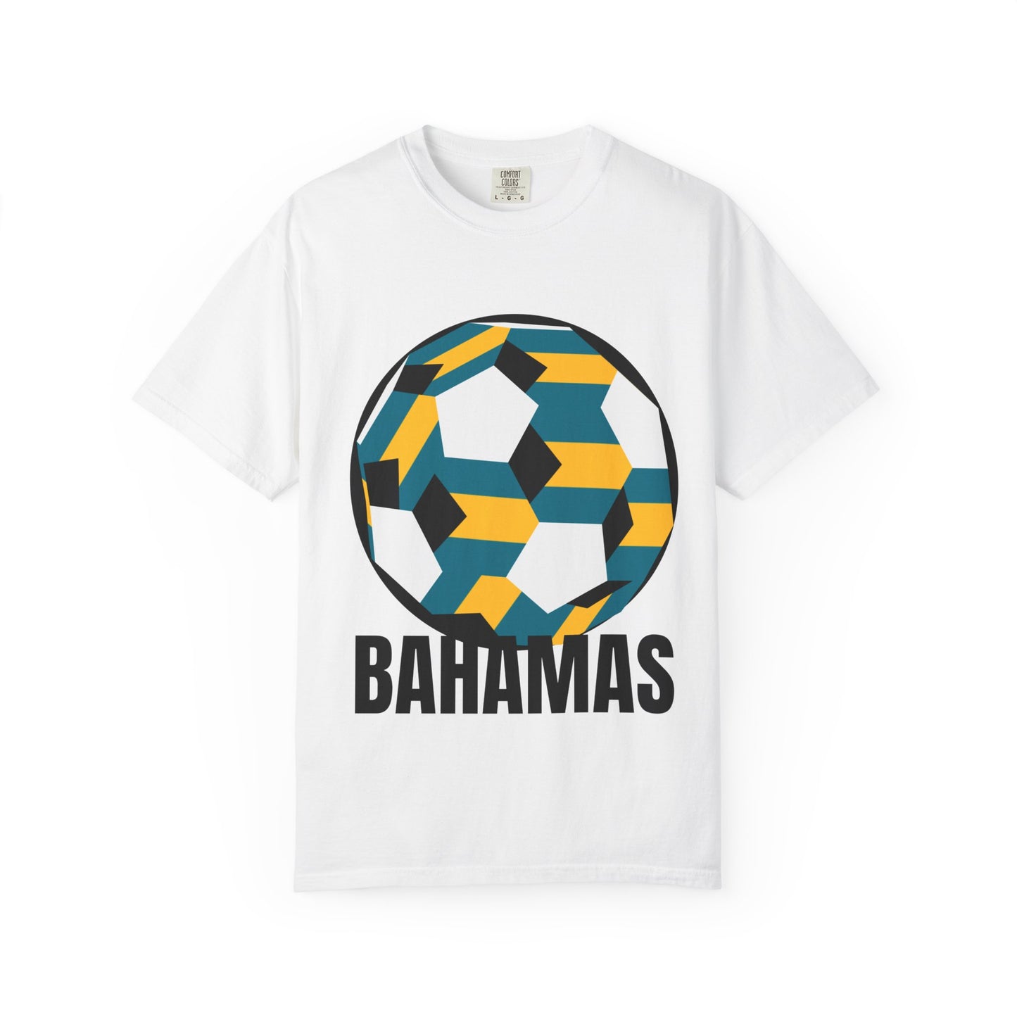 Bahamas Fan Specialty Soccer Ball Design T Shirt