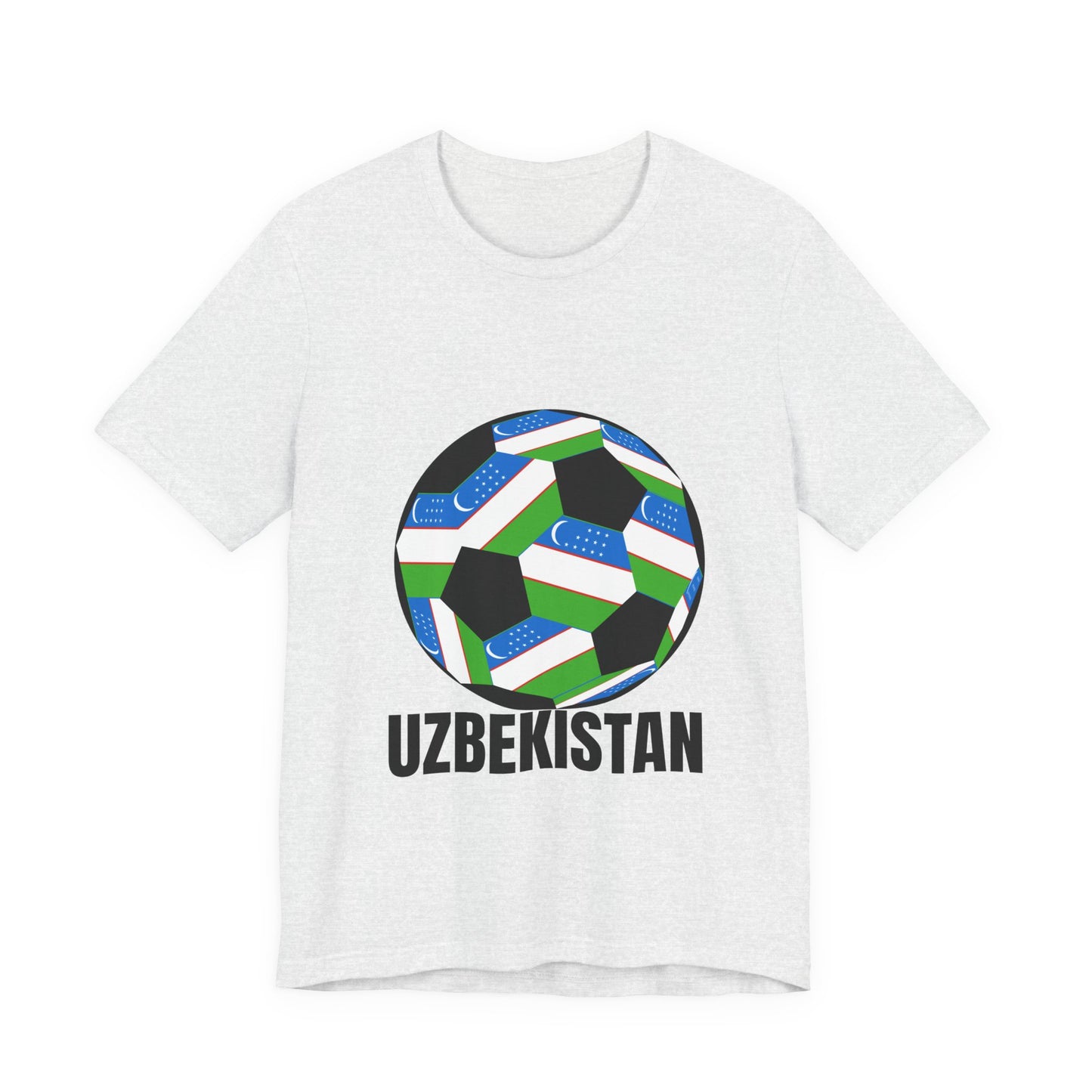 Uzbekistan Fan Specialty Soccer Ball Design T Shirt