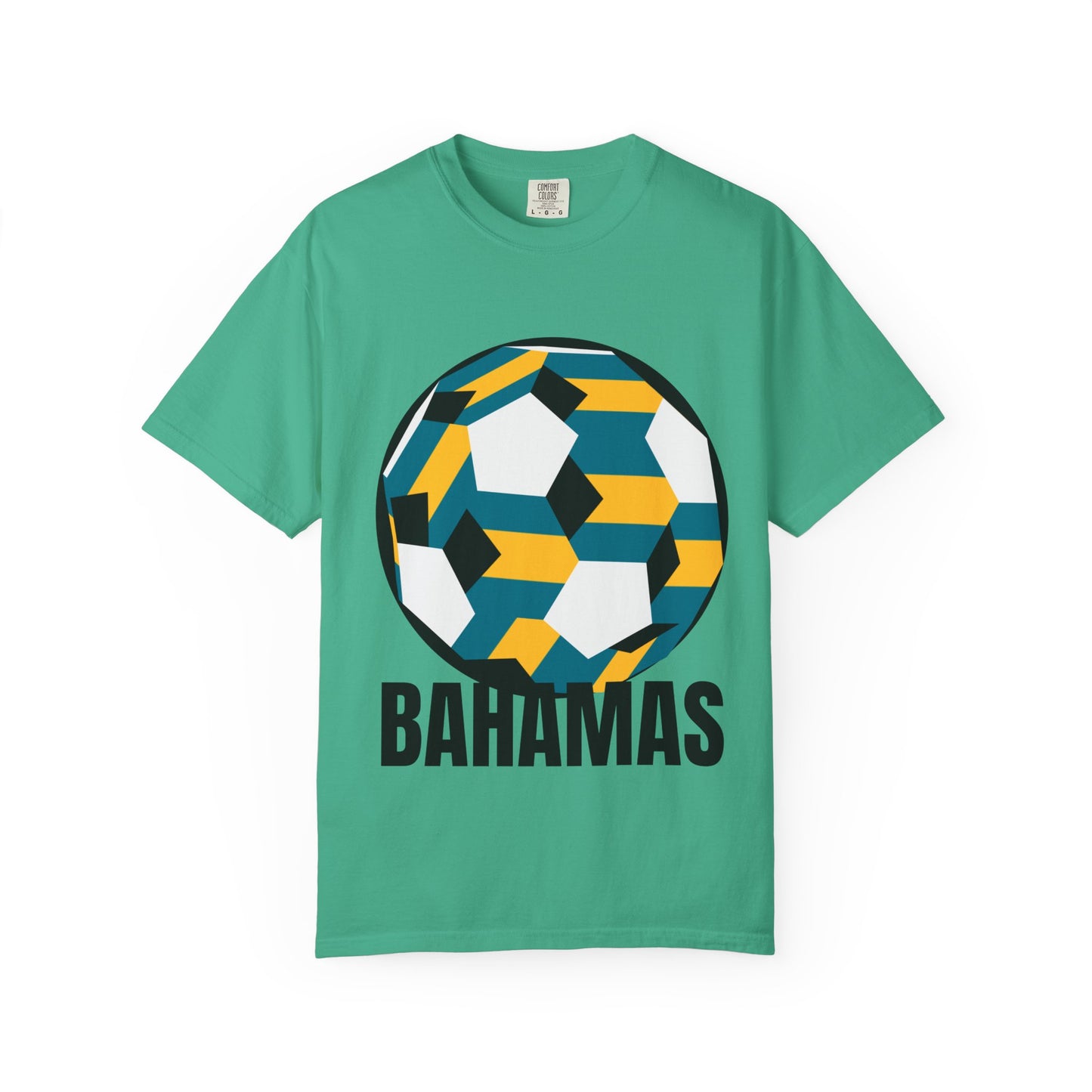 Bahamas Fan Specialty Soccer Ball Design T Shirt