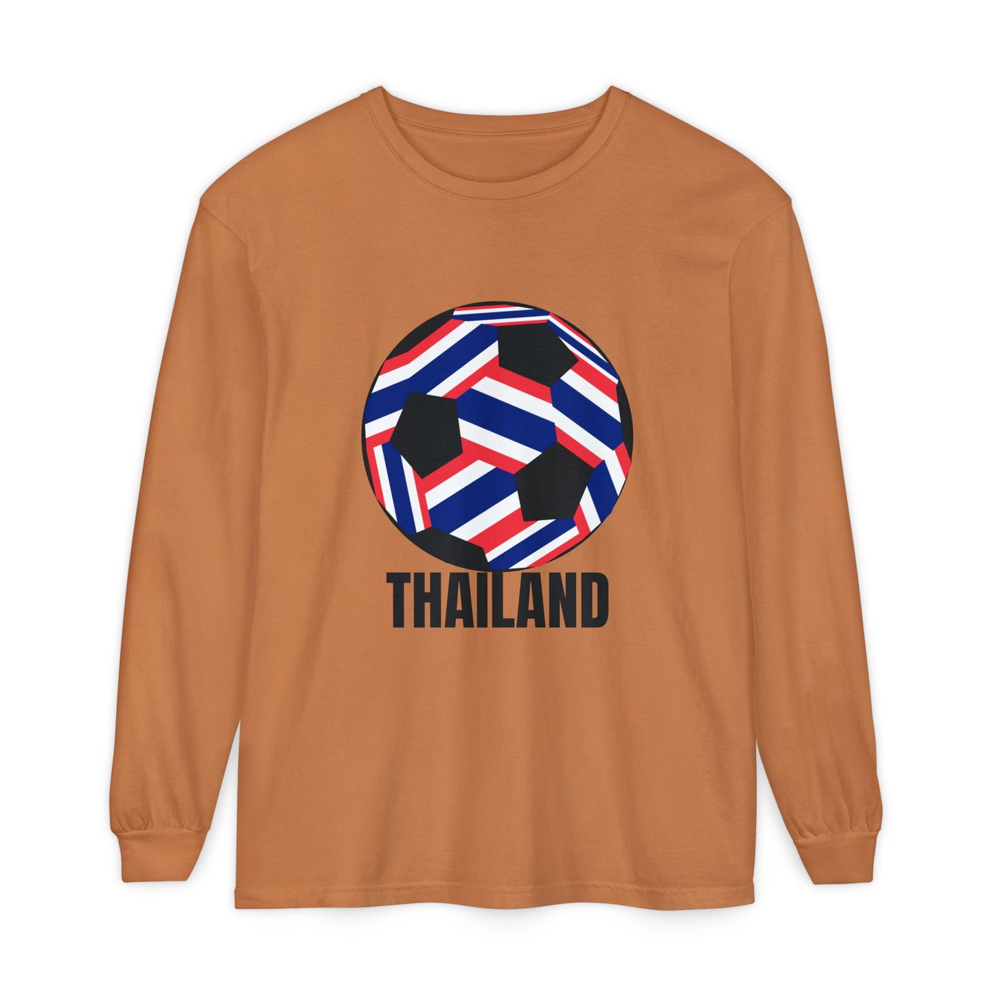 Thailand Fan Specialty Soccer Ball Design  Long Sleeve T-Shirt