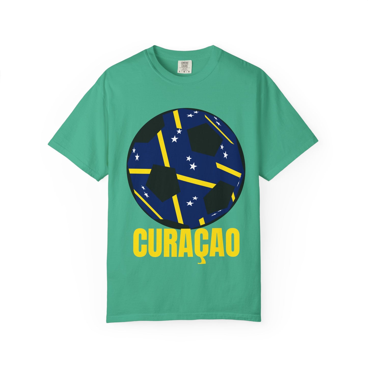 CURAÇAO Fan Specialty Soccer Ball Design T Shirt