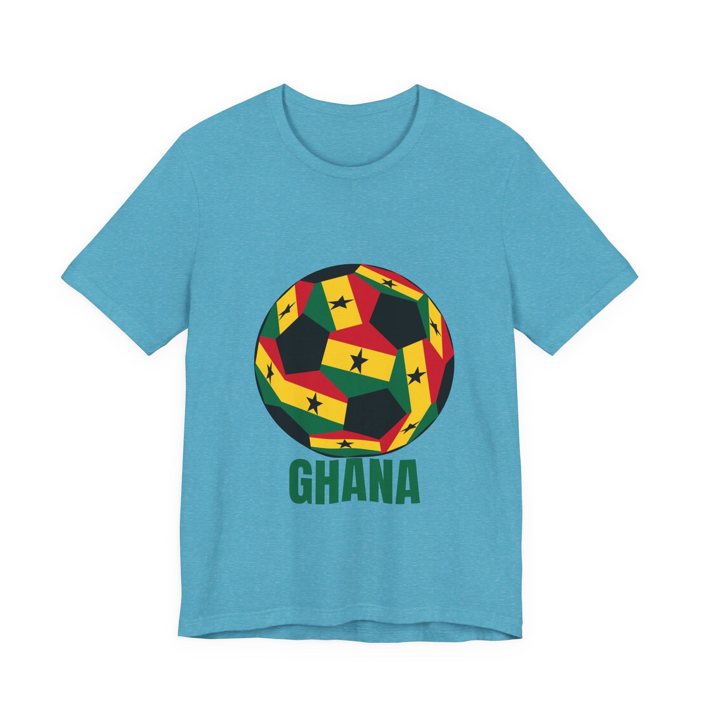 Ghana Fan Specialty Soccer Ball Design T Shirt