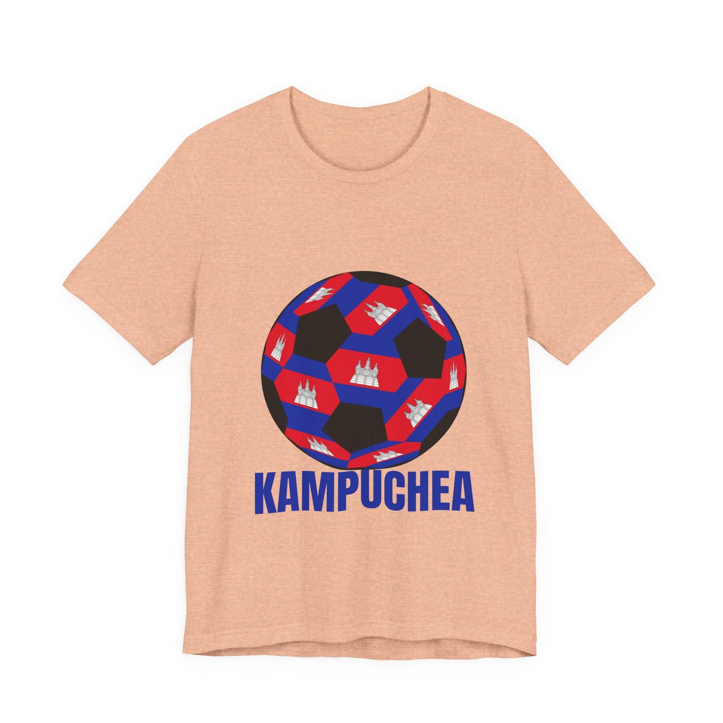 Kampuchea Fan Specialty Soccer Ball Design T Shirt