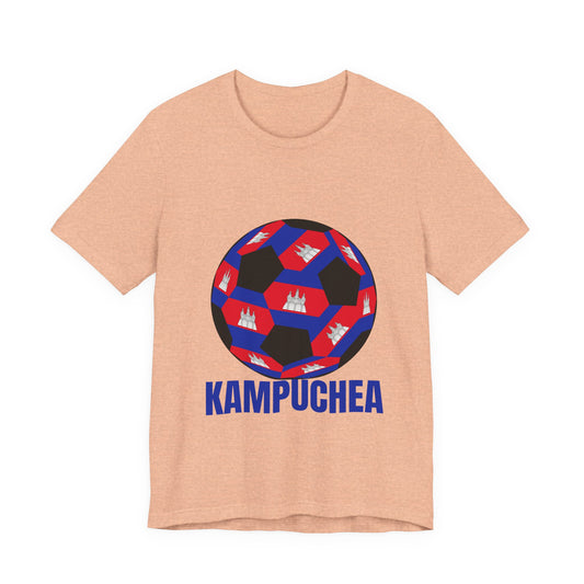 Kampuchea Fan Specialty Soccer Ball Design T Shirt